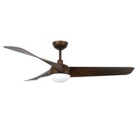 Ventilateur de plafond à basse consommation avec éclairage LED et télécommande Osprey Bronze