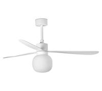 Ventilateur de plafond à basse consommation avec télécommande Amelia III Blanc 132 cm