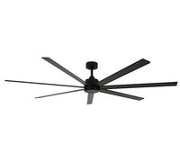 Ventilateur de plafond à basse consommation avec télécommande Atlanta II 183 cm Noir