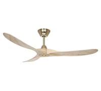 Casafan | Ventilateur de plafond ECO GENUINO | Ø hélice 1520 mm | naturel/laiton
