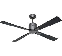 Ventilateur de plafond à basse consommation avec télécommande Eco Neo III WiFi 132 cm Gris basalte pales Noir / Teck