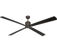 Ventilateur de plafond à basse consommation avec télécommande Eco Neo III WiFi 180 cm Bronze pales Wenge / Gris argent
