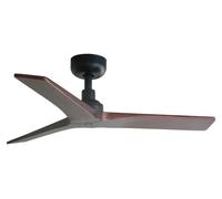 Ventilateur de plafond à basse consommation avec télécommande Klim S Noir / Noyer 92 cm