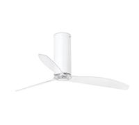 Ventilateur de plafond à basse consommation avec télécommande Tube Blanc mat 128 cm