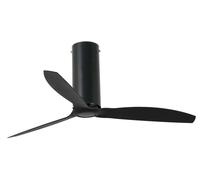 Ventilateur de plafond à basse consommation avec télécommande Tube Noir mat 128 cm