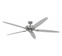 Ventilateur de plafond avec chainette Classic Royal Chrome brossé 180 Blanc / Gris clair