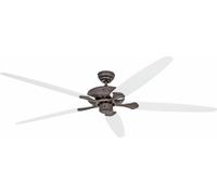 Ventilateur de plafond avec chainette Classic Royal Marron antique 180 Blanc / Gris clair
