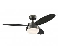 78764 Ventilateur de plafond d'intérieur à trois pales et une lampe de 105 cm, finition bronze à canon avec verre opale dépoli