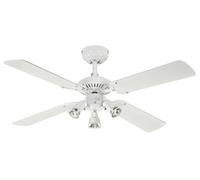 Westinghouse Ventilateur de plafond Princess Euro avec lumière, blanc