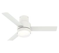 Ventilateur de plafond avec éclairage et télécommande Gilmour Blanc 132 cm