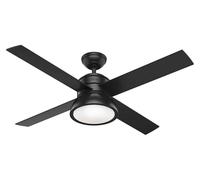 Ventilateur de plafond avec éclairage et télécommande Loki Noir 132 cm