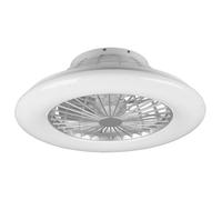 Ventilateur de plafond avec éclairage et télécommande Plafonnier silencieux avec ventilateur et changeur de couleur RGB, dimmable CCT veilleuse Timer, 30 watts LED 2200lm 2700-6500K, 50 cm, salon