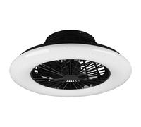 Ventilateur de plafond avec éclairage et télécommande Plafonnier silencieux avec ventilateur et effet d'étoile, marche avant-arrière Dimmable CCT Timer, 30 Watt LED 3500lm 2700-6500K, D 49 cm