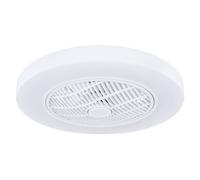 Ventilateur de plafond avec éclairage et télécommande, plafonnier silencieux avec ventilateur, gradable, minuterie veilleuse CCT, 40 watts LED 3000lm 2700-6500K, 58 cm, salon