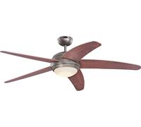 Ventilateur de plafond avec éclairage LED et télécommande Bendan Pommier 132 cm