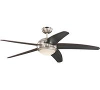 Ventilateur de plafond avec éclairage LED et télécommande Bendan Wenge 132 cm