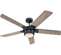 Ventilateur de plafond avec éclairage LED et télécommande Morris 132 cm