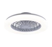 Ventilateur de plafond avec éclairage Salon Télécommande Plafonnier silencieux Ventilateur à intensité variable, CCT Veilleuse Minuterie, 49 Watt LED 1800lm 3000-6500K, D 48,5 cm