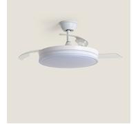 Ventilateur de Plafond avec Éclairage Silencieux DC Pales Rétractables Dalori Evo Transparent Télécommande + WIFI Moyen (entre 10