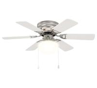 Ventilateur de plafond avec éclairage vidaXL, Ø 82 cm, blanc