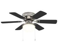 Ventilateur de plafond avec éclairage vidaXL, Ø 82 cm, noir