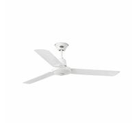 Ventilateur de plafond avec interrupteur mural Eco Indus Blanc 120 cm
