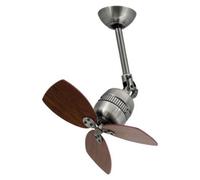 Ventilateur de plafond avec interrupteur mural Toledo Étain antique 46 cm