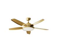 Ventilateur de plafond avec lampe GOSHAABA Avec télécommande Laiton