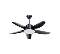 Ventilateur de plafond avec lampe LOUVET Noir