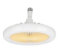 Ventilateur de Plafond avec Lumière, 360° Low Profile LED Ventilateur de Plafond, E27 Silencieux Plafonnier Douille Ventilateur