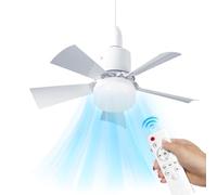 Ventilateur de Plafond avec Lumière,E27 Ventilateur Plafond 30W (Blanc) | 3 Vitesses,3 Couleurs,1/2/4 Minuterie Télécommande,45cm Ventilateur Plafond Silencieux pour Chambre,Cuisine,Salle de Bain