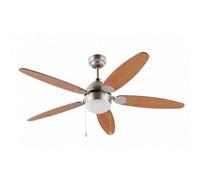 Ventilateur de Plafond avec Lumière FM Calefacción VT-130 60W 132cm 3 Vitesses Fonction Hiver