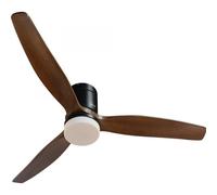 Grunkel - Ventilateur plafonnier 132cm Diameter Donker Hout - Ventilateurs de plafond