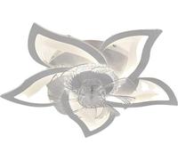 Ventilateur de plafond avec lumière, luminosité réglable, double BLANC