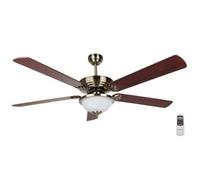 Ventilateur de plafond avec lumière orbegozo cp 80142 - 70w - ø142cm - 5 pales - 3 vitesses - 1 plafonnier - télécommande - taille xxl