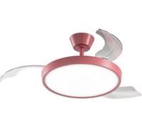Ventilateur De Plafond Avec Lumière Perenz 7196 R Ct Rouge D. 106 Cm, 3 Pales, 6 Vitesses, Moteur Dc 40W, Silencieux
