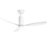 Ventilateur de Plafond avec Lumière Perenz 7198 B CT Blanc d. 132 cm, 3 Pales, 6 Vitesses, Moteur DC 35W, Silencieux
