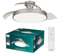 Ventilateur de Plafond avec Lumière Philips Atlas 35W 106cm 6 Vitesses Pales Rétractables Télécommande