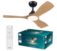 Ventilateur de plafond Philips Olas 30 avec LED intégrée 106 cm Noir et télécommande RF