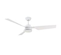 Ventilateur de plafond avec télécommande Ventilateur de salon, blanc, mode été/hiver 3 vitesses Timer, 132 cm