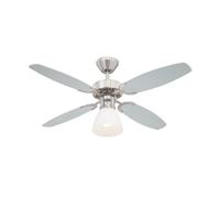 Ventilateur de plafond Capitol Acier avec éclairage Westinghouse