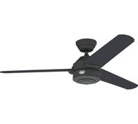 Ventilateur de plafond Carera Graphite avec Tirette Gris / Argent / Titane