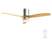Ventilateur de plafond Cecotec avec éclairage EnergySilence Aero 4600 Arctic Steel&Sand. Moteur à courant continu 38 W, diamètre 132 cm, ampoule LED
