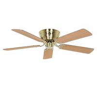 Ventilateur de plafond avec chainette Classic Flat III Laiton brossé 132