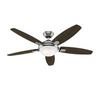 Ventilateur de plafond Contempo Nickel avec Lumière Hunter Fans