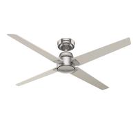 Ventilateur de plafond Cordelia L Nickel avec télécommande Chrome / Nickel brossé