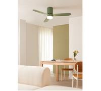 WIND CALM SCULPT - Ventilateur De Plafond 40?W Silencieux Ø132?cm Avec Lumière LED M (Ø132cm) (pièces 10m²-25m²)