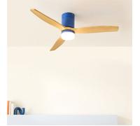 Ventilateur de plafond - Create - Avec lumière - Silencieux - Ø132cm - Bleu cobalt