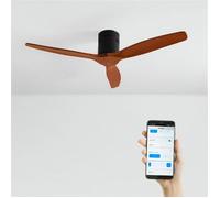 CREATE – Ventilateur de plafond – WIND CALM NATURAL WOOD – 40W silencieux 100% bois WiFi+tél.