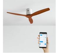 CREATE Ventilateur de plafond WIND CALM NATURAL WOOD 40W silencieux 100% bois sans lumière